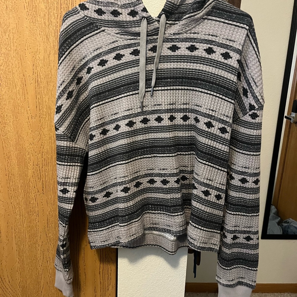 Gray Patterned Women’s.  Sweater